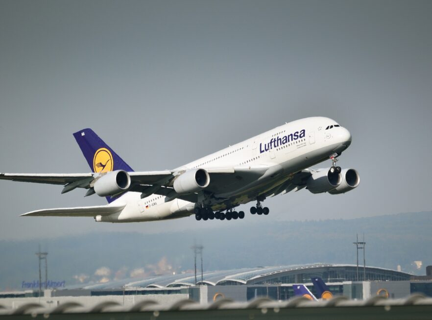 Lufthansa Airbus beim Start