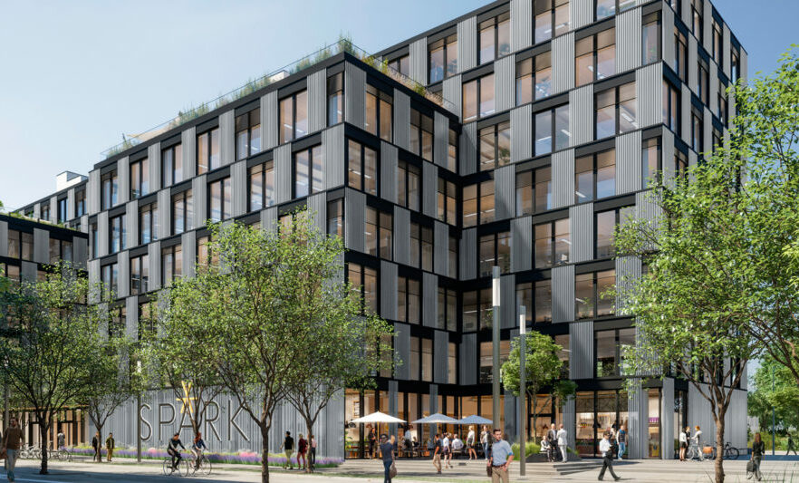Im Berliner Stadtteil Prenzlauer Berg ist mit "Scale" und "Spark" das Immobilienunternehmen Townscape in zwei Neubauprojekten engagiert, um einen "Campus für modernes Arbeiten" zu schaffen